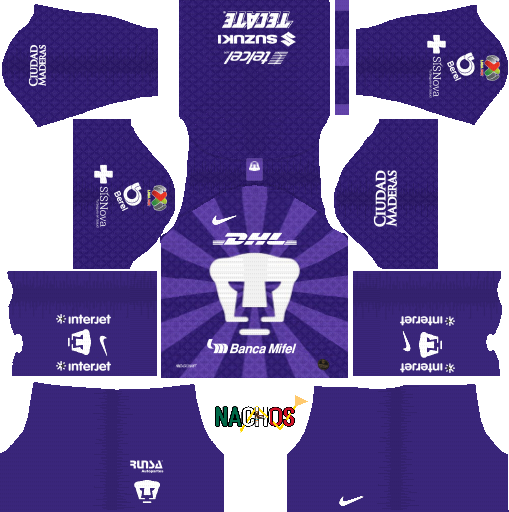 uniformes del pumas para dream league soccer 2019