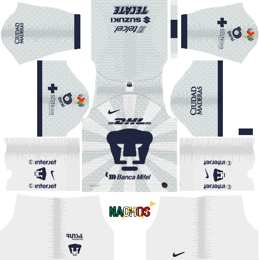 uniforme de los pumas para dream league soccer 2019